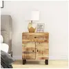 Image de Nachtkastjes 50x33x60 cm massief mangohout en bewerkt hout350668