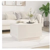 Image de Table basse Blanc 60x50x35 cm Bois massif de pin813416