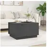 Image de Table basse Gris 60x50x35 cm Bois massif de pin813417