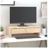 Image de Support pour moniteur 50x27x15 cm Bois de pin solide 813954