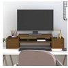 Image de Support de moniteur Marron miel 70x27,5x15cm Bois de pin solide 813967