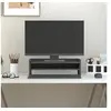 Image de Support de moniteur Gris 50x24x16 cm Bois de pin solide 813986