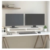 Image de Support de moniteur Blanc 100x27x14 cm Bois de pin solide 814005