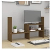 Image de Support de moniteur Marron miel (39-72)x17x43 cm Bois de pin 814012