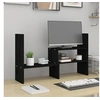 Image de Support pour moniteur Noir (39-72)x17x43 cm Bois de pin solide 814013
