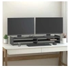 Image de Support de moniteur Gris 100x27x15 cm Bois de pin solide 814026