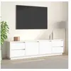 Image de Meuble TV Blanc 176x37x47,5 cm Bois de pin massif814320