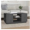 Image de Table basse Gris 90x49x40,5 cm Bois massif de pin814401