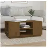 Image de Table basse Marron miel 90x49x40,5 cm Bois massif de pin814402