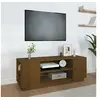 Image de Meuble TV Marron miel 110x35x40,5 cm Bois de pin massif814412