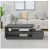 Image de Table basse Gris 120x50x40,5 cm Bois massif de pin814416