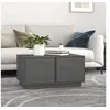 Image de Table basse Gris 80x50x40 cm Bois massif de pin814421
