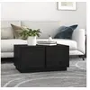 Image de Table basse Noir 80x50x40 cm Bois massif de pin814423