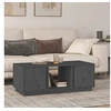 Image de Table basse Gris 110x50x40 cm Bois massif de pin814426