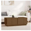 Image de Table basse Marron miel 110x50x40 cm Bois massif de pin