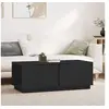 Image de Table basse Noir 110x50x40 cm Bois massif de pin814433