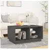 Image de Table basse Gris 80x50x40 cm Bois massif de pin814436