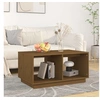 Image de Table basse Marron miel 80x50x40 cm Bois massif de pin814437