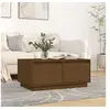 Image de Table basse Marron miel 80x50x35 cm Bois massif de pin814442