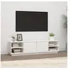 Image de Meuble TV Blanc 156x40x40 cm Bois de pin massif814455