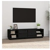 Image de Meuble TV Noir 156x40x40 cm Bois de pin massif814458