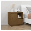 Image de Table de chevet Marron miel 50x34x50 cm Bois de pin massif814485
