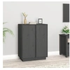 Image de Buffet Gris 60x35x80 cm Bois massif de pin814491