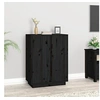 Image de Buffet Noir 60x35x80 cm Bois massif de pin814493