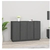 Image de Buffet Gris 120x35x80 cm Bois massif de pin814496