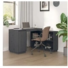 Image de Bureau Gris 110x50x75 cm Bois massif de pin