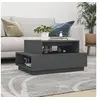 Image de Table basse Gris 80x55x40,5 cm Bois massif de pin814516