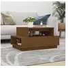 Image de Table basse Marron miel 80x55x40,5 cm Bois massif de pin814517