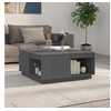 Image de Salontafel 80x81x36,5 cm massief grenenhout grijs814526