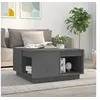 Image de Table basse Gris 60x61x32,5 cm Bois massif de pin814531