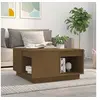 Image de Table basse Marron miel 60x61x32,5 cm Bois massif de pin814532