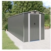 Image de Abri de jardin Gris clair 192x606x223 cm Acier galvanisé 3147443