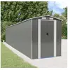 Image de 3147447 Abri de jardin Gris clair 192x938x223 cm Acier galvanisé