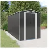 Image de 3147452 Abri de jardin Anthracite 192x440x223 cm Acier galvanisé