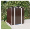 Image de Abri de jardin Marron foncé 192x191x223 cm Acier galvanisé 3147460