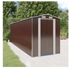 Image de 3147465 Abri de jardin Marron foncé 192x606x223 cm Acier galvanisé