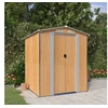 Image de 3147471 Abri de jardin Marron clair 192x191x223 cm Acier galvanisé