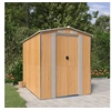 Image de 3147472 Abri de jardin Marron clair 192x274x223 cm Acier galvanisé