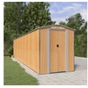 Image de 3147479 Abri de jardin Marron clair 192x855x223 cm Acier galvanisé