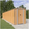 Image de Abri de jardin Marron clair 192x1021x223 cm Acier galvanisé 3147481
