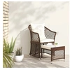 Image de 1 personnes blanc 2 pieces resine tressee salon de jardin