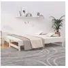 Image de Slaapbank uitschuifbaar 2x(80x200) cm massief grenenhout wit823385