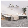 Image de Slaapbank uitschuifbaar 2x(80x200) cm massief grenenhout grijs823386