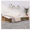 Image de Slaapbank uitschuifbaar grenenhout honingbruin 2x(75x190) cm823397