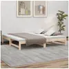 Image de Lit coulissant sans matelas 2x(90x190) cm Bois de pin massif