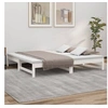 Image de Lit coulissant sans matelas blanc 2x(75x190) cm